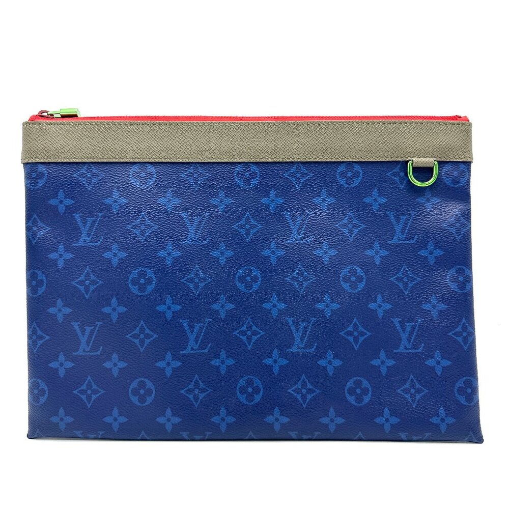 Louis Vuitton Blue Monogram  Apollo Clutch